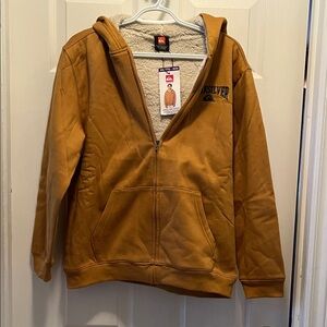Quiksilver boys Tan Fleece-Lined Hoodie